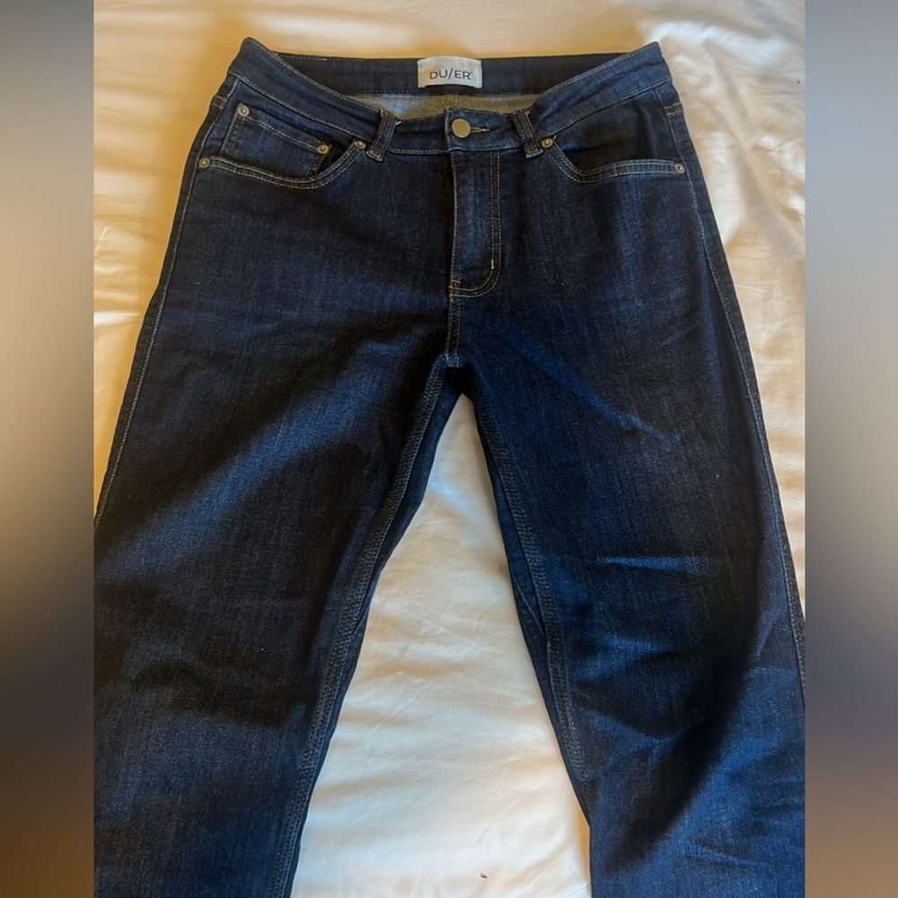 DUER Men's Dark Blue Slim Fit Jeans
